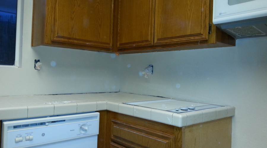 After Photo #1 - Kitchen Backsplash Drywall Repair